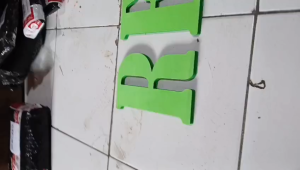 Huruf Spon ati Tebal 1 CM Tinggi 10CM