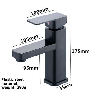 Black Stainless Steel Bathroom Faucet