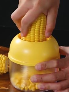 Holbrook F Multifunctional Corn Chucker Stripping Tool Peeler Cutter & Remover with Built-In Cup Grater Ginger Grater KC142