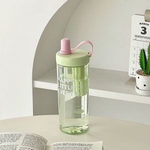 Cốc Nhựa Tritan Dung Tích Lớn Cấp Thực Phẩm Có Ống Hút Dung Tích 800ml Chịu Nhiệt Độ Cao Cốc Nước Thanh Lịch Cho Phụ Nữ