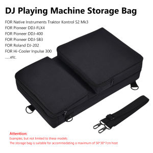 Portable Turntables Protective Case Dustproof Carrying Storage Bags Scratch-resistant with Sholder Strap Accessories for Pioneer DDJ-400 DDJ-FLX4