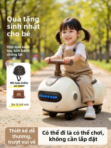 KIUMO | Xe Đuổi Quay Chống Nghiêng cho Trẻ 1-4 Tuổi