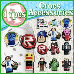 ชาร์มรองเท้า Crocs ลายเกม Roblox Pop ยอดฮิต 17 ชิ้น สำหรับงานวันเกิด เด็กๆ ตกแต่งรองเท้าแตะ สไตล์คลาสสิก ของขวัญสำหรับเด็ก