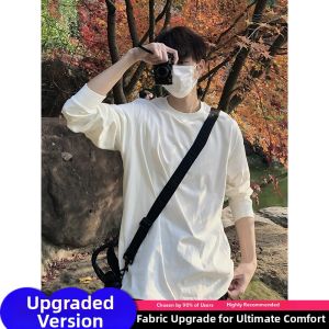 OUMULONG | White Thick Round Neck Long Sleeve Hoodie Warm
