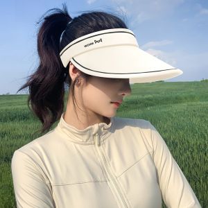 MiiOW | หมวกกันแดดปี 2025 สำหรับผู้หญิง หมวกกันแดดฤดูร้อนแบบสวมหัว หมวกกันแดดแบบมีขอบกว้าง หมวกกันแดดแบบลำลอง หมวกกันแดดแบบลำลอง