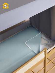 Integrated Cotton Washable Single Dorm Bed Curtain