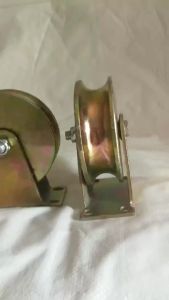 Nexlent Groove Wheel Stainless Steel Sliding Door Roller for Inverted Track Rolling Gate Wire Rope Rail