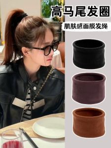 ความยืดหยุ่นสูงผมสําหรับ Ponytails ทนทานวัสดุหน้ากากเด็กแถบหัวใหม่ 2024 ไม่มีรอยต่อผิวเหมือนเชือกผม