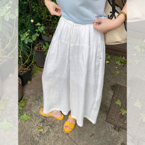 Casual Flax Loose Straight-leg Trousers
