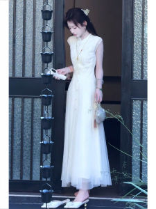 SHANGSHA | Improved Qipao Dress White Summer