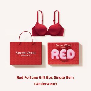 Secret World | Red Gather Lingerie Set