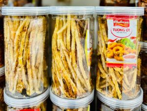 CÁ THIỀU QUE TẨM VỊ NƯỚNG loại ngon đặc biệt - HỘP pet 250GR