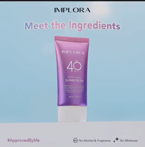 IMPLORA PERFECT SHIELD SUNSCREEN SPF 40 PA++++ 50ML TABIR SURYA