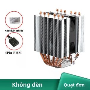 Bộ Làm Mát CPU 6 Ống Dẫn Nhiệt Cho Intel LGA 1700/1200/1150/2011/X79/X99/1366 & AMD AM5/AM4 Tản Nhiệt 90mm PWM Với Quạt 4PIN