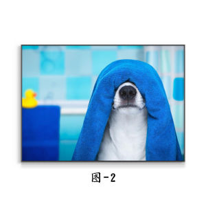 Modern Simple Animal Decorative Painting Waterproof Tile Hotel Bathroom No Punching Hole Covering Hanging Picture Home Decor