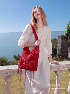 3COLOUR·S | Floral 3D Mesh Crochet Bag