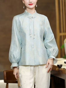 Retro Style Long Sleeve Womens Jacket New Chinese Style Improved Cheongsam Fashionable Autumn Winter Outerwear