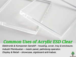 Acrylic Anti-Static Sheet / Acrylic ESD Sheet / Plate / Electrostatic Discharge (ESD) Acrylic / Akrilik Anti-Statik M1