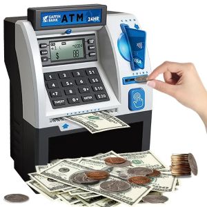 Máy Rút Tiền ATM Mô Phỏng Dành Cho Trẻ Em Đồ Chơi Thông Minh Có Mật Khẩu Quẹt Thẻ Heo Đất Điện Tử Có Nhạc Hộp Tiết Kiệm Tiền Dành Cho Trẻ Em Quà Giáng Sinh