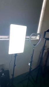 24-inch LED Video Light Panel with Stepless Dimming for Portrait Photography and Makeup Video Live Studio