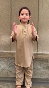 Hooneybee Asraf Coklat - Setelan Koko Anak Junior [Size 2-10 Tahun] Baju Anak Laki-laki