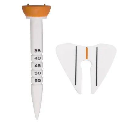 Adjustable Golf Ball Markers Multi-Functional Three-Line Aim Function Ball Tee Durable Golf Ball Pins Bulk Pack