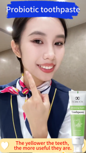 Whitening Toothpaste ，Probiotic Toothpaste ，Eliminate Helicobacter flavus cavities，Remove Yellow Stain  Tartar Eliminate Bad Breathfresh breath  ，oalance Oral microbiota ，120g