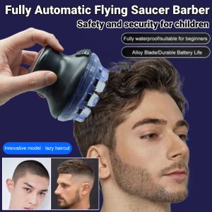 Fully Automatic Flying Saucer Hairdresser Mens Electric Hair Clipper Waterproof Low Noise USB Charging Hair Trimmer 全自动飞碟理发器
