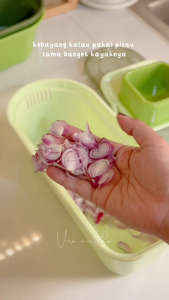 freemir Parutan Sayur Serbaguna 9-in-1 | 6 Pisau + (gratiss) 3 Keranjang Tirisan | Alat Pemotong & Pengiris Sayuran