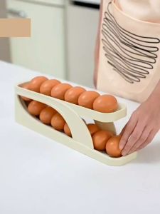 Fridge Organizer Refrigerator Drawers Egg Holder Freely Pullable Egg Storage Box