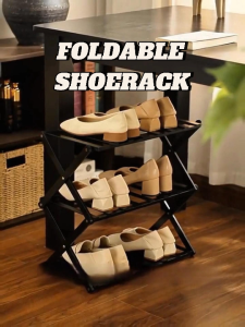 Minimalist Bamboo Shoe Rack Installation Free Collapsible Shoe Organiser Foldable【Rainbow Culture】