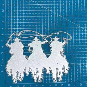 Horse Metal Cutting Dies Mold Scrapbooking Decoration Paper Cards Craft Mould Punch Template Embossing Stencils 1pcs