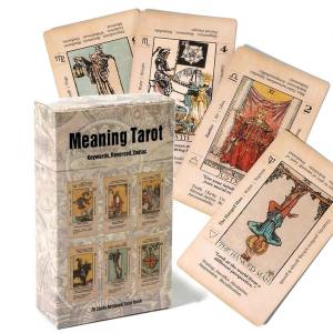 Arti Kartu Tarot Meaning Cards Untuk Ramalan Misterius 78Kartu Tarot Deck Versi Inggris Board Game Comics Oracle Table Gelhid