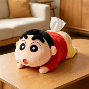 Bandai | Crayon Shin Chan Nằm Hình Hộp Đựng Khăn Giấy Trang Trí Xe Ô Tô Mặt Dây Chuyền Dễ Thương Sưu Tập Nhà Xe Trang Trí Hoạt Hình Hộ Gia Đình Tốt