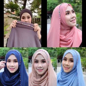 ฮิญาบส่วนสําเร็จ รุ่นเรนโบว์