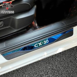 Mazda CX-30 2019-2022 ABS & Thép Không Gỉ Bàn Đạp Cửa Chống Trầy Xước Tấm Trang Trí Phụ Kiện Xe Hơi Để Bảo Vệ Và Trang Trí