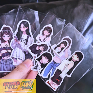 Stiker Sticker Pack Vinyl Laminasi CUTE GIRL ANIME 21
