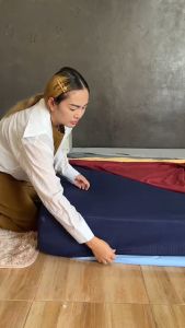 ชุดผ้าปูที่นอน 5 ชิ้น สีพื้น สีสวยสีชัดไม่ตกสี (ผ้าปูที่นอน+ปลอกหมอนข้าง2ใบ+ปลอกหมอนหนุน2ใบ)