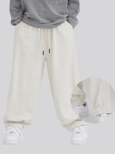 MT Original Kids Sports Pants Spring Autumn Loose Fit Thin Style Gray Floral Patterned Boys Long Trousers Casual Straight Leg