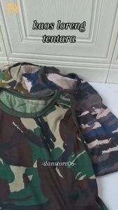 Kaos Loreng Pria Baju Kaos Doreng / Kaos Loreng Tentara Bahan Dryfit