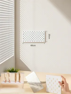 BEIQIVI | No-Drilling Magnetic Thick Metal Pegboard Accessories Black