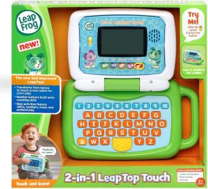 LeapFrog 2 in 1 LeapTop Touch Green or Pink Laptop Toy for Kids