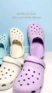 Sandal Kodok Baim Anak Perempuan Model Baim Polos EVA Warna Pastel C251 C252 C253