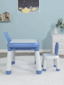 MEJA BALOK BIXI - SET MEJA KURSI BALOK ANAK PREMIUM SET BUILDING BLOCKS