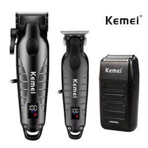 Kemei Hair Clipper Kit for Men Electric Shaver Hair Trimmer Professional Cutting Machine KM-2290 KM-2293 KM-1102