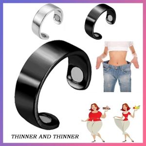 Cincin Magnet Terapi & Cincin Titanium Tahan Karat: Aksesoris Terapi Jari & Perhiasan Kreatif