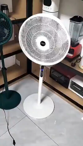YOWXII 16In Stand Fan Electric Fan With Remote Advanced Electric Fan Stand Fan Energy Saving Fan 8 Wind Speeds Remote Control + 9H Timer Up to 10m Air Delivery.