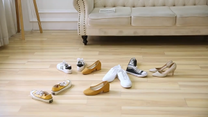 AKEZ TAS SERUT SEPATU SANDAL TRAVEL NON WOVEN PVC / TAS ANTI AIR