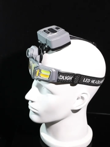 Senter Kepala Helm Multifungsi HX-T66CS Ada Panel Surya Senter Kepala Super Terang Tahan 24Jam | Headlamp Tahan Air Baterai 6.000mah + Casan USB + Solar Panel Headlamp Super Bright Tahan Lama | TSA