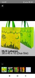 tas spunbond hls 38x45 idhul fitri isi 12pcs (1 lusin)